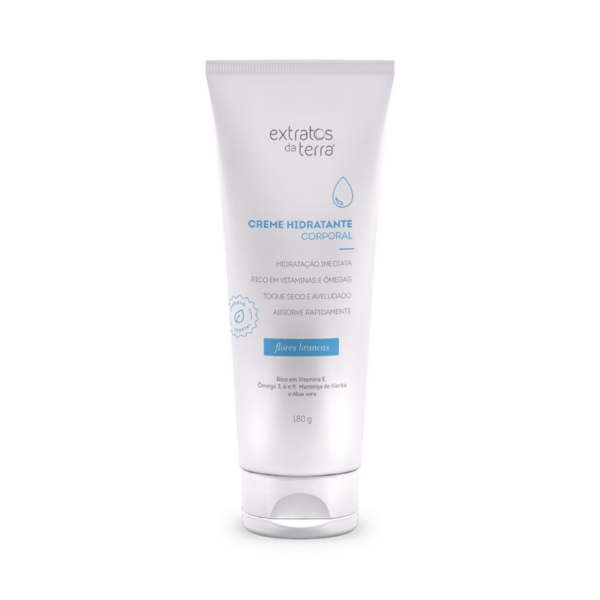 Creme hidratante corporal flores brancas 180g - Imagem 1