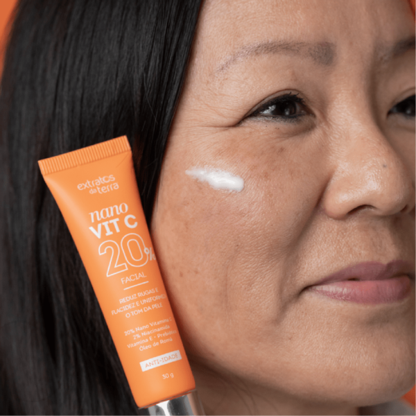 Creme Nano Vit C 20% - Vitamina C para o rosto 30g - Imagem 2