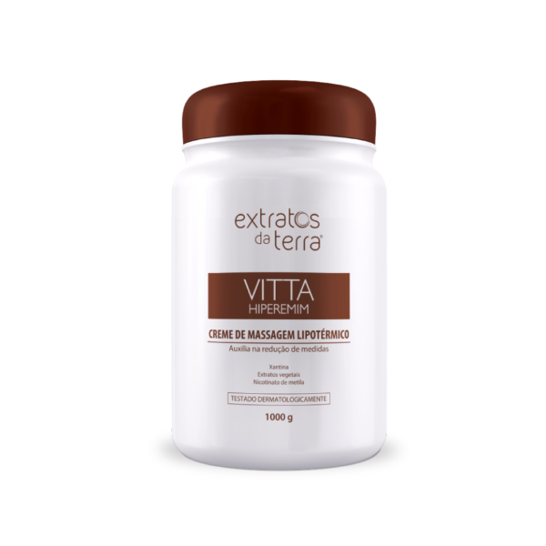 Creme para massagem lipotérmico hiperemim 1000 g Creme para massagem Lipotérmico hiperemim 1000g - Imagem 1