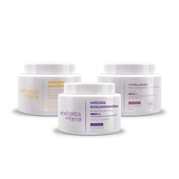 Kit Máscaras Faciais de Hidratação e Luminosidade - Imagem 1