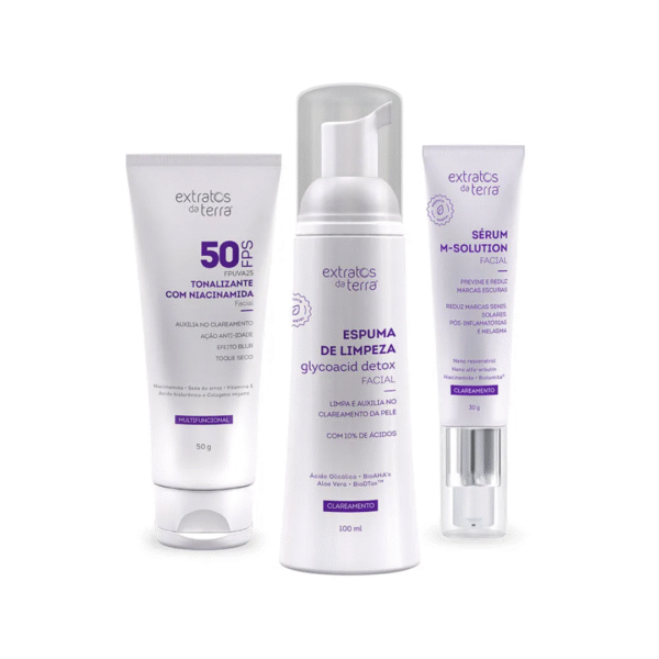 Hidratante facial hydra face 50 g Kit Clareador de Manchas Faciais - Imagem 1